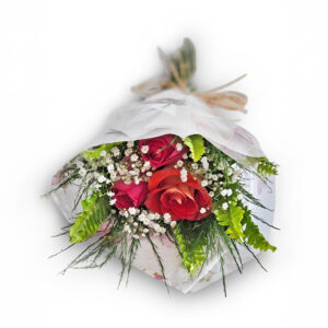 Mine Buquê com 3 rosas