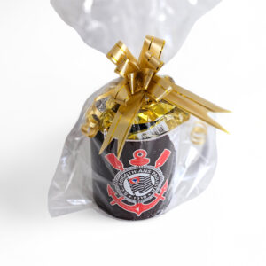 Caneca grande de porcelana Corinthians com bombons