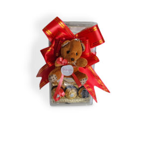 Ferreiro com ursinho caixa de ferrero rocher grande mine ursinho