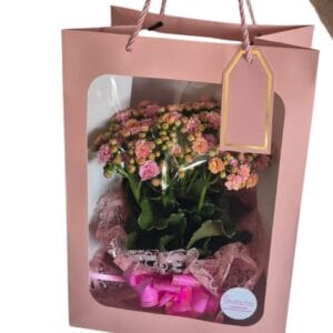 bolsa com vazinho de flores